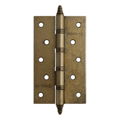 Петля унив. сталь 5&quot;-4ВВ (застар.бронза) с кол. (125х75х2,5)