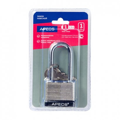 Замок навесной Apecs PDS-65-50-L