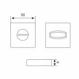 АЛЛЮР АРТ &quot;ВЕНСАН&quot; BL+L7050S BL+BK-S1 BL (26150/S7050) матовый черный Компл ручка и защ с фикс