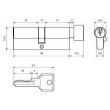 Стандарт Z.I.80В-5K (35Bx10x35) BP 5кл англ.ключ/верт. Цилиндровый механизм(120,12)