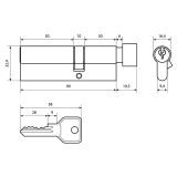 Стандарт Z.I.90В-5K (30Bx10x50) CP 5кл англ.ключ/верт. Цилиндровый механизм