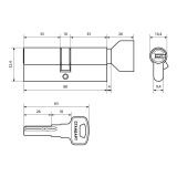 Стандарт Z.F.80В-5K (35x10x35B) SN 5кл перф.ключ/верт. Цилиндровый механизм (96,12)