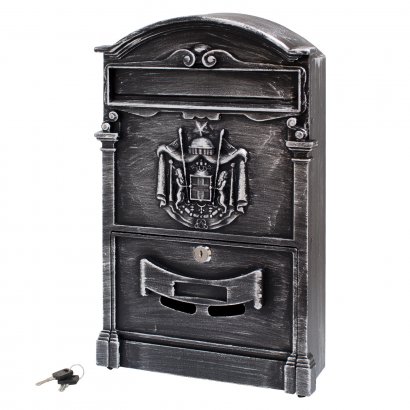 Ящик почтовый АЛЛЮР №4010В старое серебро