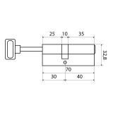 Стандарт MAX 70 S (40x30S) SN 5кл перф.ключ/шток Цилиндровый механизм