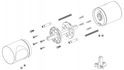 Ручка раздельная R.ART52.BALANCE BL-26 черный