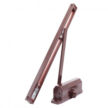 БУЛАТ Доводчик дверной ARCTIC ДД 502/4 AH-С (40-90кг) коричневый со скольз.тягой, морозостойкий
