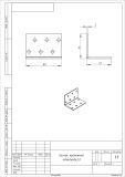 Уголок Кунгур крепежный 40х40*60*2,0 цинк