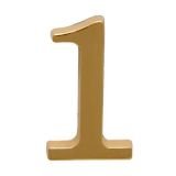 Цифра дверная АЛЛЮР &quot;1&quot; на клеевой основе  золото