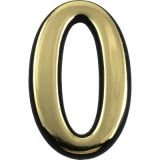 Цифра дверная АЛЛЮР БОЛЬШАЯ пластик &quot;0&quot; золото