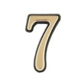Цифра дверная АЛЛЮР БОЛЬШАЯ пластик &quot;7&quot; золото