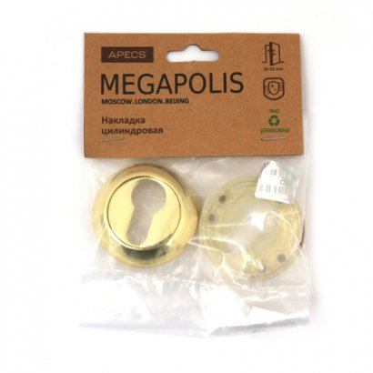 Накладки цилиндровые Apecs Megapolis DP-C-0802-G