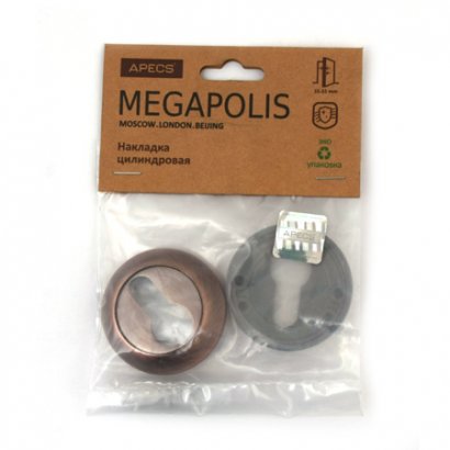 Накладки цилиндровые Apecs Megapolis DP-C-0802-AC