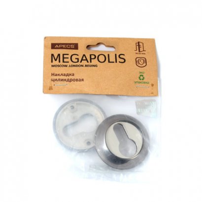 Накладки цилиндровые Apecs Megapolis DP-C-0802-BN