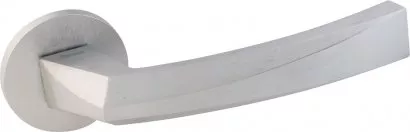 Дверная ручка на розетке 268R Crystal Матовый хром (FIXA)