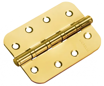Петля карточная универсальная MS-C 100X70X2.5-4BB SG стальная скругленная, врезная, цвет матотовое золото
