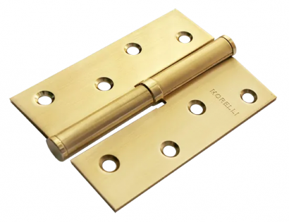 Петля карточная разъемная MSD 100X70X2.5 SG L стальная левая, врезная, цвет матовое золото