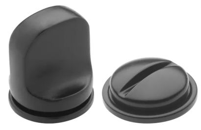 Завертка сантехническая LUX-WC-RM NERO, цвет - черный