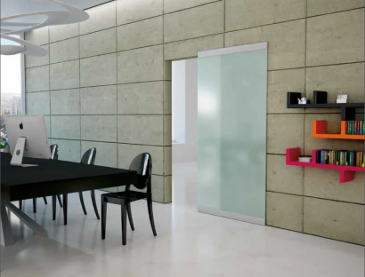 Система для раздвижных дверей INVISIBLE-2 GLASS 1100/12, для стеклянного полотна, ширина 110 см, толщина 12мм, до 50 кг
