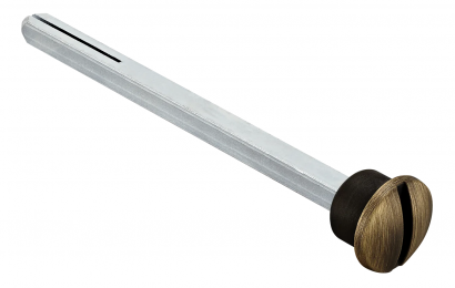 Четырехгранник LUX-SPINDLE-WC 110 CAFFE 110мм с кнопкой, цвет кофе