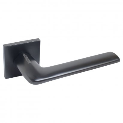 АЛЛЮР АРТ  &quot;ТИНА&quot; BL+L45-8 BL (88150/S45) матовый черный Комплект ручка и защелка