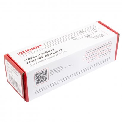 АЛЛЮР Доводчик дверной COMFORT ДД 165/3-4 A-W (до 100 кг) белый RAL9016, морозостойкий