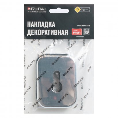 Накладка для ц/м (пара) БУЛАТ НДЦ 04.04 ФОРТЕ  хром 