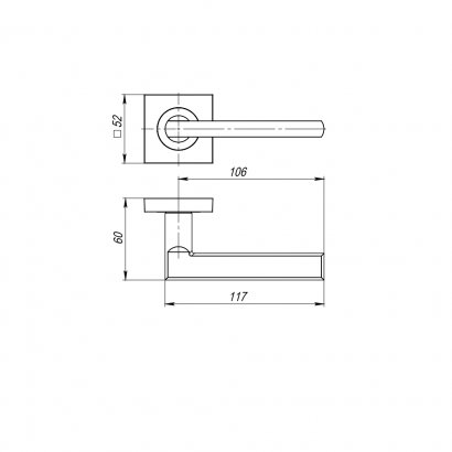 Ручка раздельная K.JK51.POLO TECH/IND BL-24 черный (белая коробка)