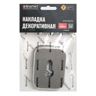 Накладка для ц/м (пара) БУЛАТ НДЦ 04.08 ФОРТЕ  матовый никель 