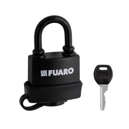 Замок навесной PL-WEATHER-3660 LS 3key BLACK удл. дужка, англ. /блистер