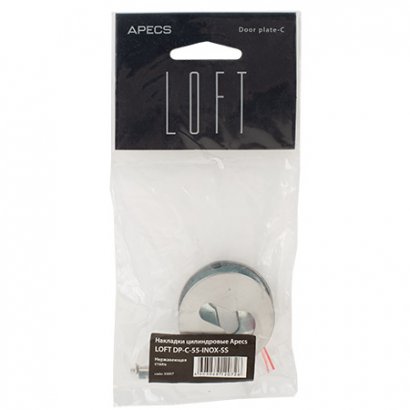 Накладки цилиндровые Apecs LOFT DP-C-55-INOX-SS
