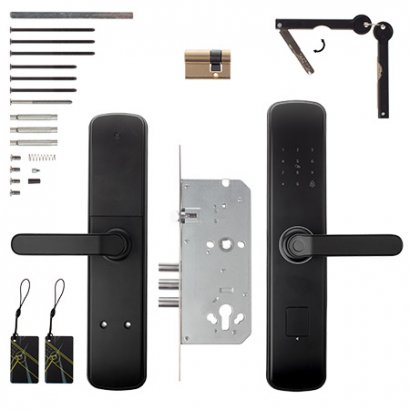 Замок электронный Apecs Smart SL-52-60.85/8001-BLM (TTLock, WiFi, FP)