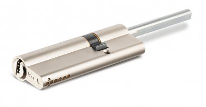 Цилиндровый механизм под вертушку (дл.шток) 164 SX/76 (40+10+26) mm никель 5 кл.