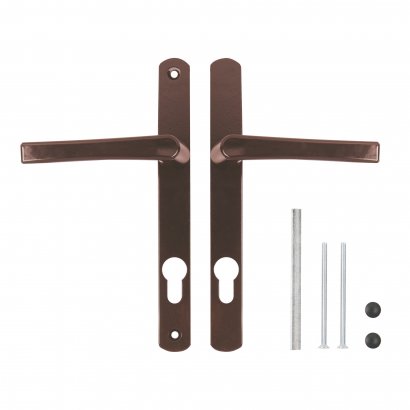 Ручка на планке HANDLE.85.25.67-75 RAL 8017 коричневый