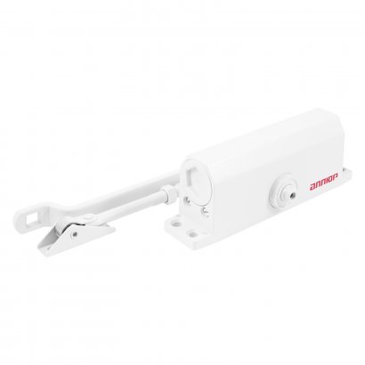 АЛЛЮР Доводчик дверной COMFORT ДД 188/3-5 A-W (до 130 кг) белый RAL9016 , морозостойкий