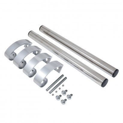 БУЛАТ РС-02.400.INOX нерж. cталь 304, регулируемая, ручка скоба для аллюм. и ПВХ дверей,(АРД-02)