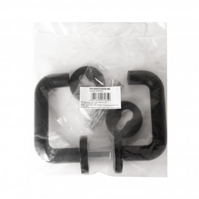  Комплект дверных ручек с накладками под цилиндр FR.DH57.0219 NE (DH-0219 NE) 9x140 мм, BL-24 черный