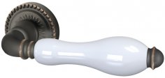 Ручка раздельная R.CL55.Silvia (Silvia CL1) ABL-18/WP-109 темная медь/бел.фарфор
