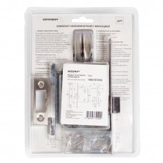 АЛЛЮР АРТ &quot;ПОЛО&quot; SN/CP+L7050S SN+BK-R1 SN (1582/S7050) мат.никель/хром Компл ручка и защ с фикс