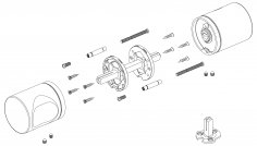Ручка раздельная K.ART52.SYMMETRY BL-26 черный