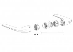 Ручка раздельная K.ART30.CLARITY BL-26 черный