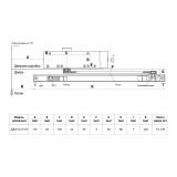 БУЛАТ Доводчик дверной  ДД 812/5 CH-B (CS+LS+HO+BC+DA+PA) (25-120 кг) черный со скольз.тягой