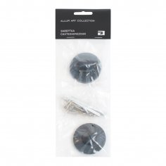 Сантехническая завертка к ручкам ALLUR ART COLLECTION BK-R2 BLACK(71150) мат.черный