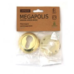 Накладки цилиндровые Apecs Megapolis DP-C-0802-G