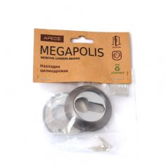 Накладки цилиндровые Apecs Megapolis DP-C-0802-GRF