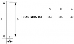 245/158 Wc Tako Полированная латунь