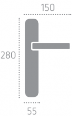 404 Siena Lines Cab на пластине Demetra Матовая бронза
