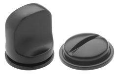 Завертка сантехническая LUX-WC-RM NERO, цвет - черный