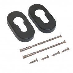 Накладка для ц/м СТАНДАРТ 0900 SS BLACK ЧЕРНАЯ INOX нержавеющая сталь