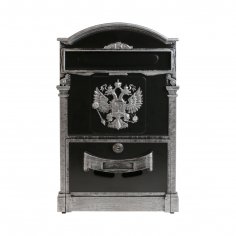 Ящик почтовый АЛЛЮР №4011В &quot;Герб&quot; старое серебро