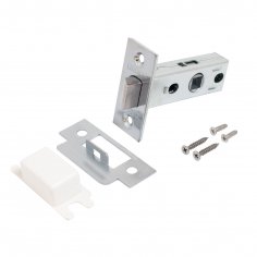 АЛЛЮР АРТ  &quot;РИНГО&quot; SC+L45-8 SC (8390/S45) матовый хром Комплект ручка и защелка